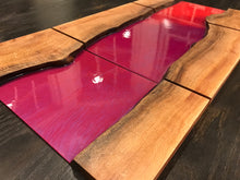 Load image into Gallery viewer, Quilted Sycamore & Metallic Epoxy Wall Art - Pink