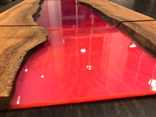 Load image into Gallery viewer, Quilted Sycamore & Metallic Epoxy Wall Art - Pink