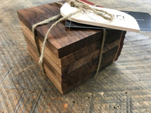 Load image into Gallery viewer, Coasters  - Black Walnut, Maple & Padauk (Set of 6)