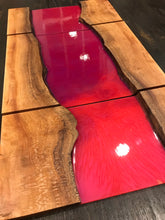 Load image into Gallery viewer, Quilted Sycamore & Metallic Epoxy Wall Art - Pink