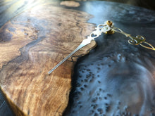Load image into Gallery viewer, Spalted Maple Burl & Metallic Epoxy Wall Clock