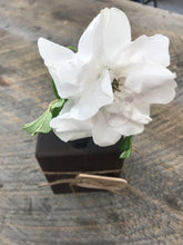 Load image into Gallery viewer, Black Walnut & Glass Tube Flower Vase