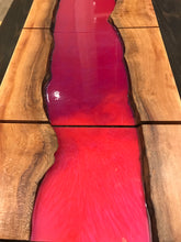 Load image into Gallery viewer, Quilted Sycamore & Metallic Epoxy Wall Art - Pink