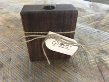 Load image into Gallery viewer, Black Walnut & Glass Tube Flower Vase