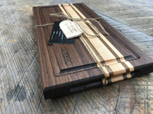 Load image into Gallery viewer, Cutting Board  - Black Walnut, Maple & Bolivian Coffeewood (Medium)