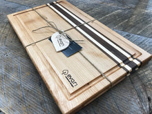 Load image into Gallery viewer, Cutting Board  - Maple, Black Walnut & Bolivian Coffeewood (Large)