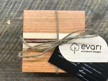 Load image into Gallery viewer, Coasters  - Cherry, Maple & Padauk (Set of 4)