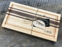 Load image into Gallery viewer, Cutting Board  - Maple, Black Walnut & Bolivian Coffeewood (Medium)