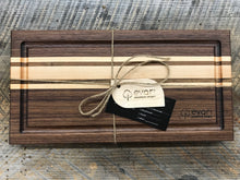 Load image into Gallery viewer, Cutting Board  - Black Walnut, Maple &amp; Bolivian Coffeewood (Medium)