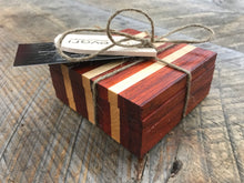Load image into Gallery viewer, Coasters  - Maple & Padauk (Set of 4)