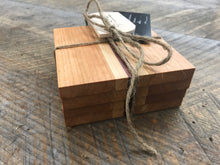 Load image into Gallery viewer, Coasters  - Cherry, Maple & Padauk (Set of 4)