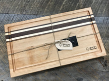 Load image into Gallery viewer, Cutting Board  - Maple, Black Walnut & Bolivian Coffeewood (Large)