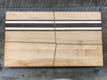 Load image into Gallery viewer, Cutting Board  - Maple, Black Walnut & Bolivian Coffeewood (Large)