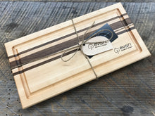 Load image into Gallery viewer, Cutting Board  - Maple, Black Walnut & Bolivian Coffeewood (Medium)