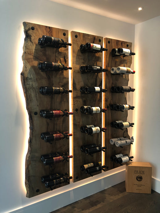 Spalted Maple Wine Cellar Wall