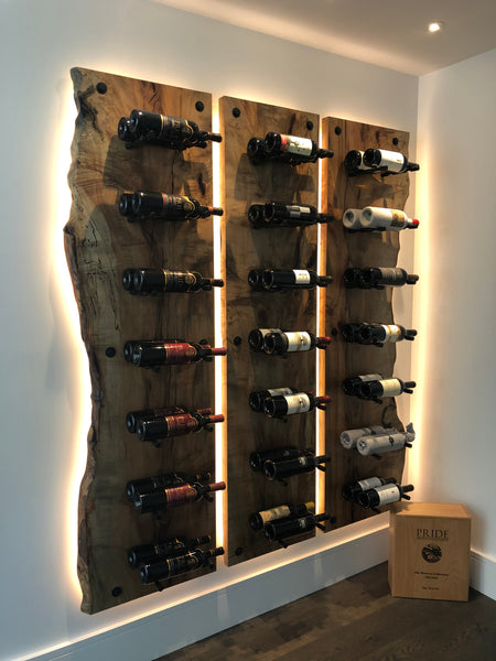 Spalted Maple Wine Cellar Wall