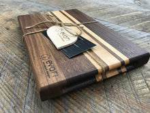 Load image into Gallery viewer, Cutting Board  - Black Walnut, Maple &amp; Bolivian Coffeewood (Small)