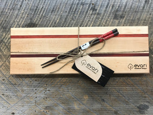 Sushi Board  - Maple, Bloodwood & Padauk