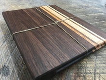 Load image into Gallery viewer, Cutting Boards  - Black Walnut, Maple &amp; Bolivian Coffeewood (No Juice Groove)