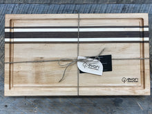 Load image into Gallery viewer, Cutting Board  - Maple, Black Walnut &amp; Bolivian Coffeewood (Large)