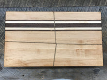Load image into Gallery viewer, Cutting Board  - Maple, Black Walnut &amp; Bolivian Coffeewood (Large)
