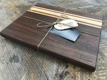 Load image into Gallery viewer, Cutting Boards  - Black Walnut, Maple &amp; Bolivian Coffeewood (No Juice Groove)